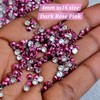 MajorCrafts 2000pcs 4mm ss16 Metallic Flat Back Round 14 Facets
