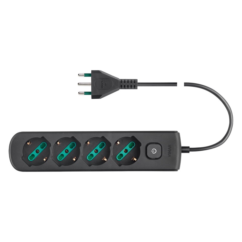 Vimar SICURY Universal Italian Standard 16 A Power Strip with
