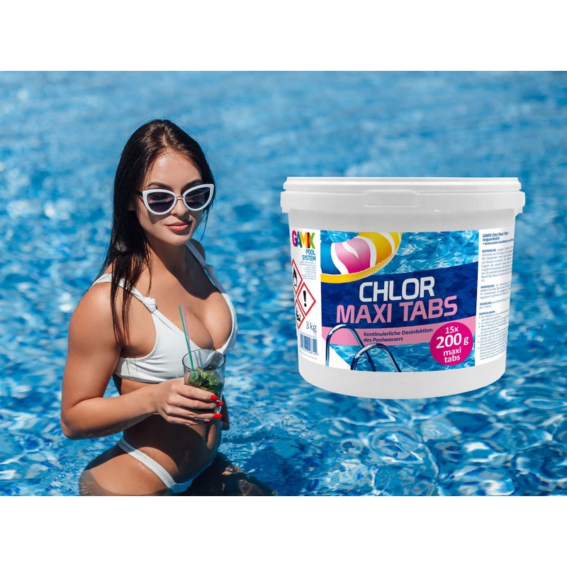 Chlorine Tablets for Pool 200 g - Slow Dissolving Chlorine