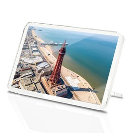 Classic Rectangle Magnet with Stand - Blackpool Tower Central Pier England - Fridge Locker Office Whiteboard Toolbox #50295