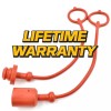 HD Switch Red Hydraulic Cap & Plug for Kubota Backhoe