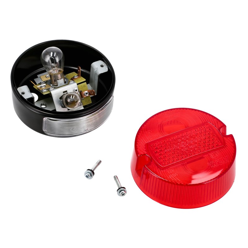 VEBCO Complete Round Rear Light Diameter 100 mm with Number