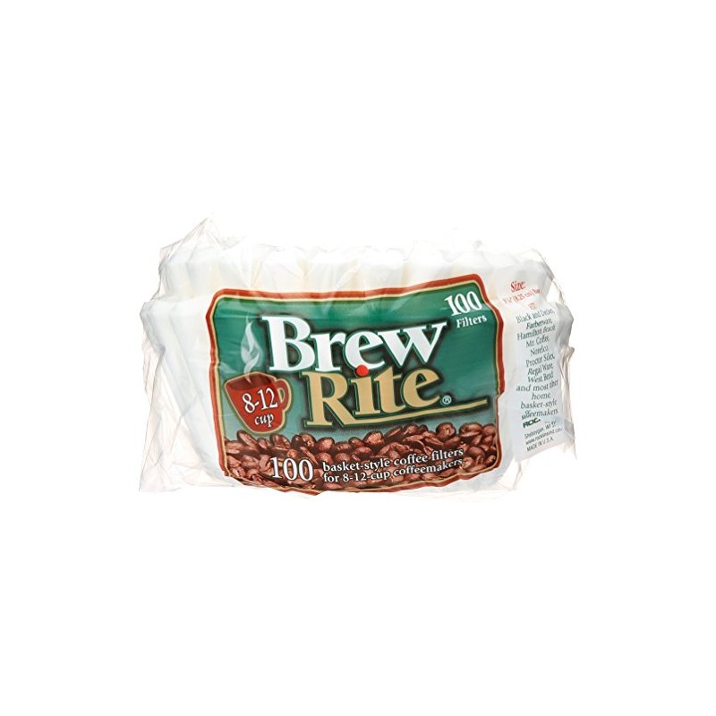Brew Rite Basket Style Coffee Filter, 100 ct