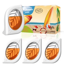 Air Freshener for Home, 4 Pack, Hawaiian, Odor Eliminator for Small Area Closets Bathroom Pets Strong Odor, Up to 120 Days