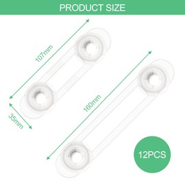 Lectorias Pack of 12 Child Safety Cabinet, Drawer Lock, Cabinet Lock, Children, Fridge Child Lock, Drawer Safety Lock, Toddler Safety Locks for Furniture, Kitchen