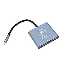 USB C Hub, Type C to HDMI Multiport Adapter, 3IN1 C Hub With USB C PD Charging, 4K HDMI & USB 3.0 Port (Gray)