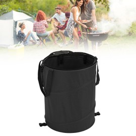 Collapsible Lawn and Leaf Bag, 24 Gallon Collapsible Trash Can, Reusable Outdoor Yard Waste Leaf Bag Garden Garbage Bin, Garden Garbage Bag with Lid, Lawn and Leaf Bags for