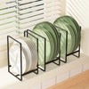 QUMENEY 2 Pack Large Plate Holders Organizers Plate Racks Upright