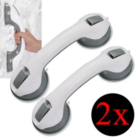 Unbranded 2PACK SAFETY SHOWER HANDLE SUPPORT HAND RAIL GRIP GRAB BATH BATHROOM HANDICAP