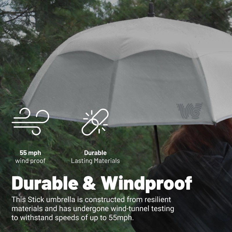 Weatherman Umbrella - Stick Umbrella - Windproof Umbrella Resists Up