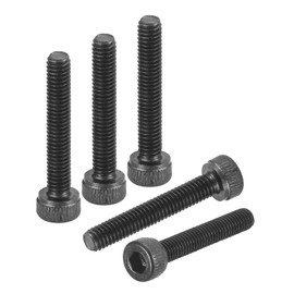 DTGN M3 0.5x16mm Hex Socket Head Cap Bolts Carbon Steel 50pcs Full Thread Cap Bolts Road Bike Hex Socket Head Cap Bolts Best for Mountain Bike Auto Motorcycle Hex Head Metric Bolts Black