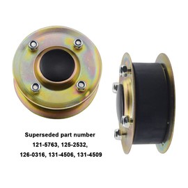 SnowBear 131-4529 125-2532 Pulley Kit Compatible with Toro 30" Timemaster Turfmaster Lawnmower Use on 20199, 20200, 20975, 20977, 21199, 21200 Mower (2)