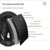 Casco De Bicicleta Con Luz Led Y Gafas Desmontables Adulto