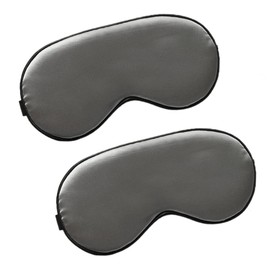 WIZBIOTECH Sleep Mask for Men Women, 2022 Comfortable Breathable Eye Mask, Pack of 2, 100% Light Blocking Sleep Mask with Memory Foam for Travel Shift Work - Grey