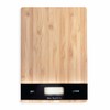 JS Gourmet Rectangular Wooden Bamboo Food Scale, High Precision Sensor