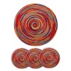 Alnicov 4pcs Cotton Woven Rattan Heat-Resistant Tablema,11.8Inch 30cm Round Placemats