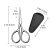 Mikinona 1set Portable Beard Scissors and Beauty Scissors for Facial