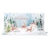 Up With Paper Pop-Up Panoramics Greeting Card - Prancing Reindeer