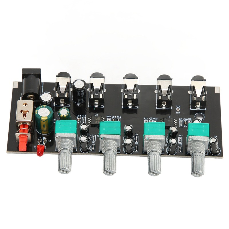 4 Way Stereo Mixer Board 4 In 1 Out Adjustable