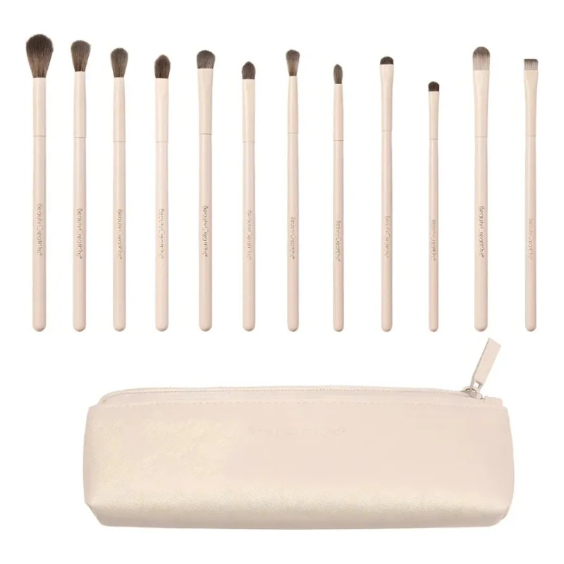 Set De Brochas De Maquillaje Para Ojos 12 Piezas Nude