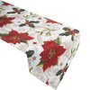 Christmas Table Runner Holly Poinsettia Xmas Dinner Party Festive Dining