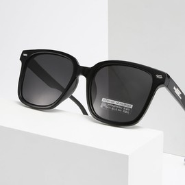 2024 New Fashionable Sunglasses, HD Polarizer, Sunglasses women (black)