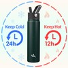 Konokyo Insulated Water Bottle 24oz Stainless Steel Sport Bottles with