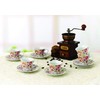 Lorren Home Trends 80-5678 Cups and Saucers, One Size, Pink