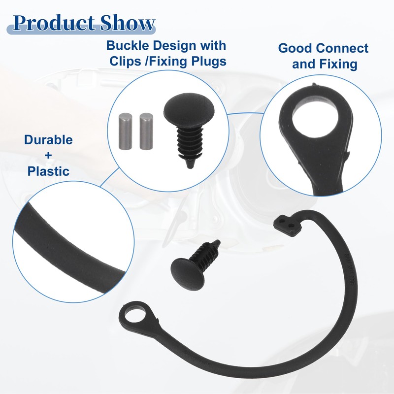 ACROPIX Fuel Tank Cap Tether Fuel Tank Rope Curved Shape