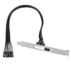 PC Power Button Extension Cable with Full Height PCIe Bracket