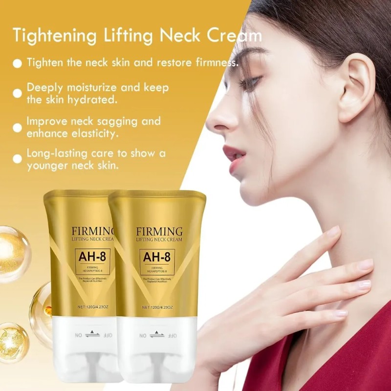 Crema Reafirmante Para El Cuello Ah-8, 2 Unidades, Crema Par