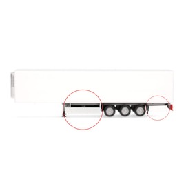 Herpa Accessory Pallet Box and Tool Box (Crown), 2 x White and Black in Scale 1:87, Miniature Model, Plastic