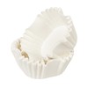 qiqee Square 300-Count White Cupcake Liners Muffin Linner No Smell,