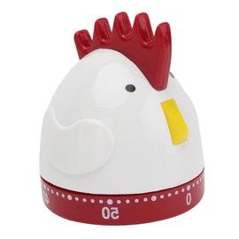 BIUDECO 1pc Timer Countdown Baking Reminder Easter Desktop Decoration Digital Timer 60- Minutes Kitchen Timer Clock Rotating Timer Boiled Eggs Student Plastic Outside White Alarm