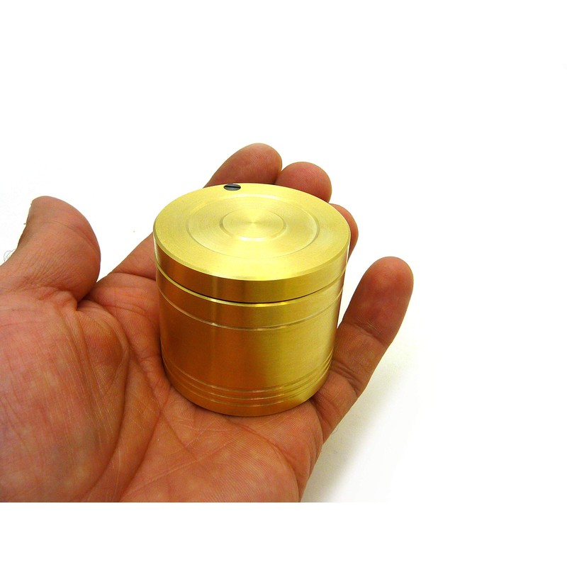 Brass Stash Box Ring Box - HAND MACHINED IN THE