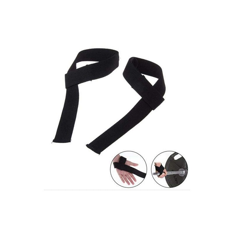 DMX INTL Weight Lifting Straps Single Loop Neoprene Padded Cotton