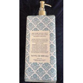 Sand + Fog 1 Sand + Fog SPA DAY Scented Liquid Hand Soap Wash 16.9 fl oz GLASS BOTTLE blue