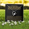 New Revenue Accountant Necklace Message Card Box Forever Love Standard
