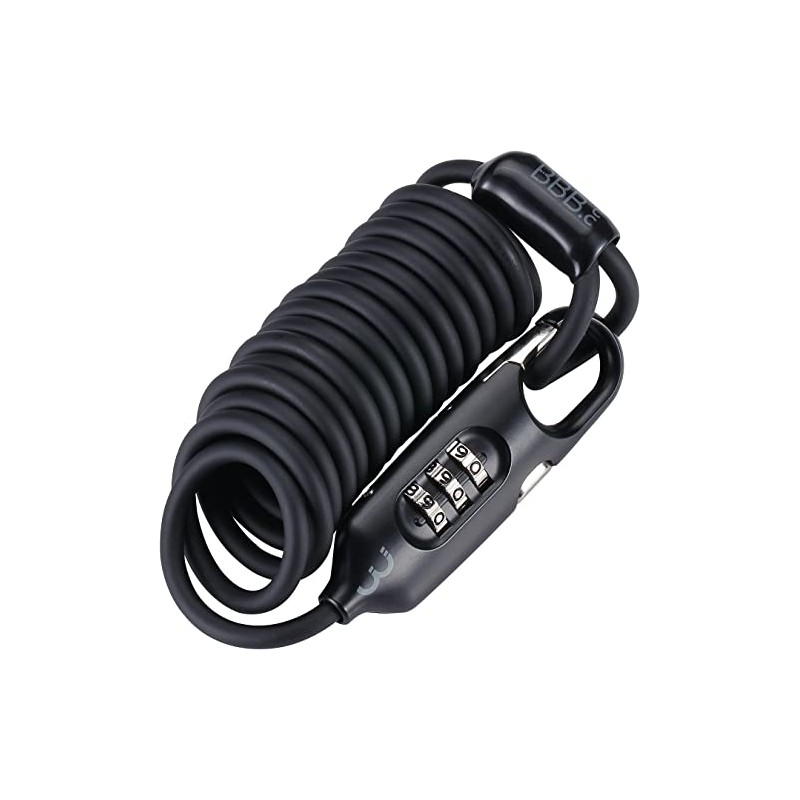 BBB Cycling BBL-56 CoilSafe Coil Bike Lock, Black