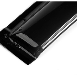 Deebior FD4P04 Side Window Visor Vent Deflector Rain Guard fit for 2015-2021 Ford Edge,4pcs Outside Mount Tape-on Shatterproof Dark Smoke window Shades