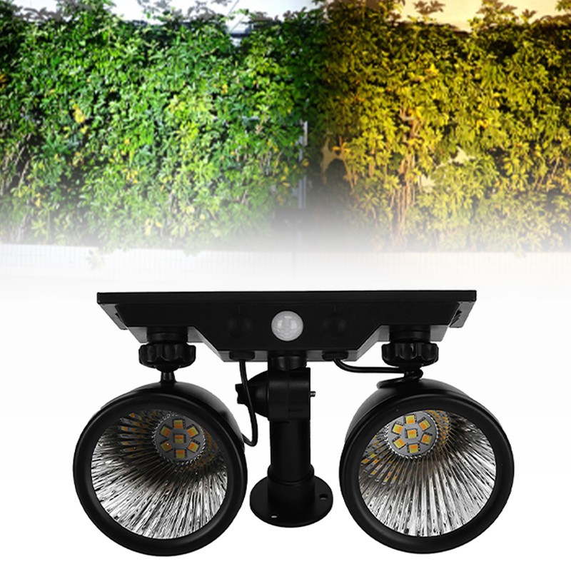 Solar Projection Light Human Body Induction 2‑Color Solar Lawn Lamp