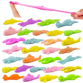 30 Pcs Slingshot Animals Finger Toys, Catapult Toys as Fun as Slingshot Chicken, Cute Shapes, More Colors, Great for Flying Games and Party Favors.
