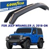 Goodyear Shatterproof in-Channel Window Deflectors for Jeep Wrangler JL 2018-2026,