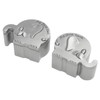 2 Pack Small Keepsake Box Elephant Shape Storage Container Metal