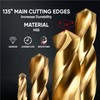 amoolo 5/32 Impact Drill Bits Set, 10Pcs Titanium HSS Twist