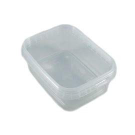 15 Universal Rectangular Boxes with Lids for Household Hobby Craft made of transparent plastic, 120 x 90 x 45 mm, Capacity 280ml