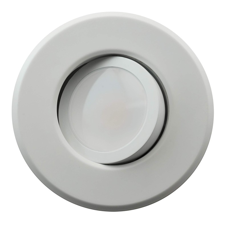 NICOR Lighting 5/6 inch LED Gimbal Downlight Retrofit Kit, 2700K