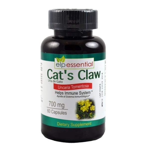 Cat's Claw Uña de Gato Uncaria Tomentosa 700mg 60 Capsules, Ayuda al Sistema Inmunologico
