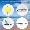 LadFath 720pcs Fishing Rubber Bobber Stoppers, 6 in 1 Bobber