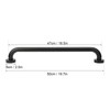 Black Space Aluminum Anti‑Skid Bathtub Handle Handrail Safety Grab Bar